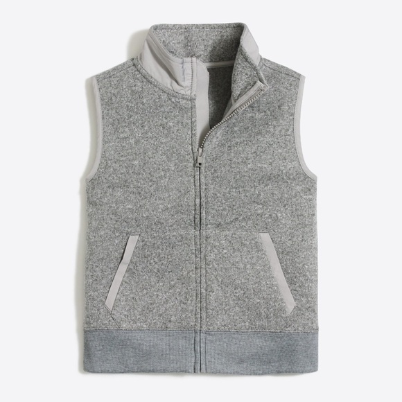 Crewcuts Other - Crewcuts Boys Fleece Knit Vest Grey Size 8 Full Zip